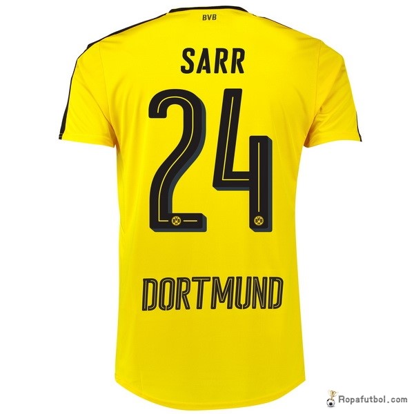 Camiseta Borussia Dortmund Replica Primera Ropa Sarr 2016/17 Amarillo